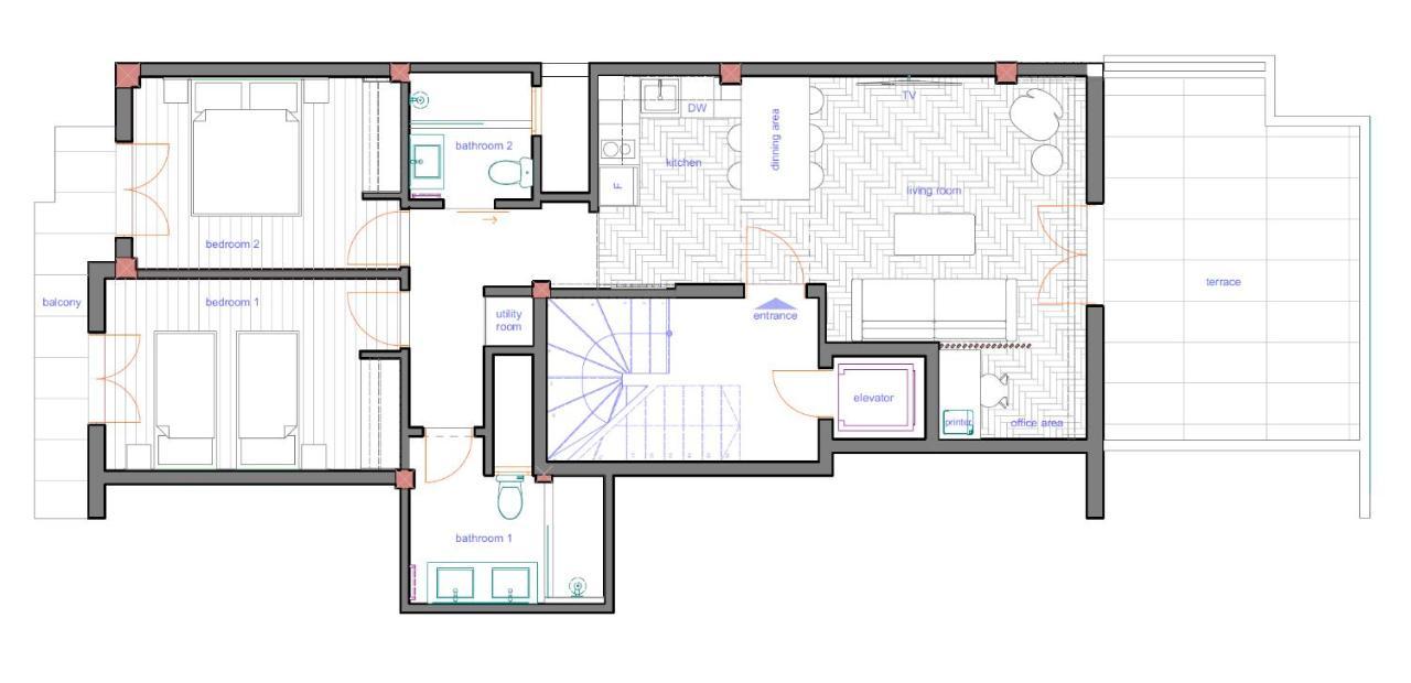 Athena Blue Lux Apartments 2Br 2Ba With City Skyline View, Near Kolonaki アテネ エクステリア 写真